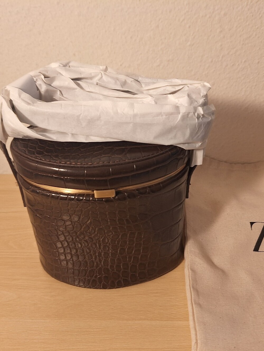 Zara Rigid Bag With Embossed Effect